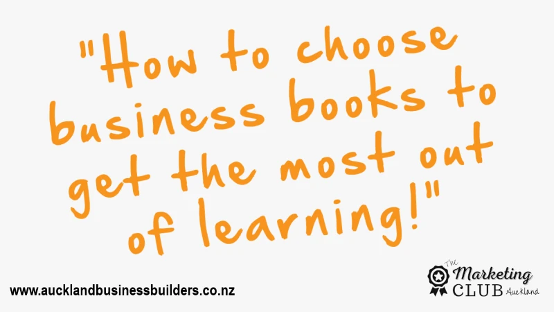 how to choose business books - Auckland Marketing Club